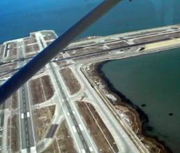 San Francisco International as we fly over