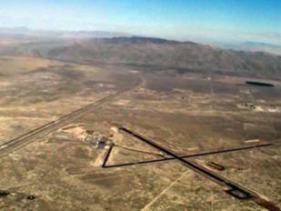 Battle Mountain Airport looking east