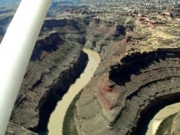 The Greeb river in Canyon lands 