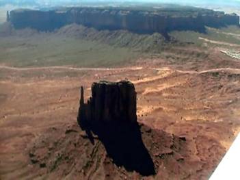 A mesa – note the Hotel car park off to the right