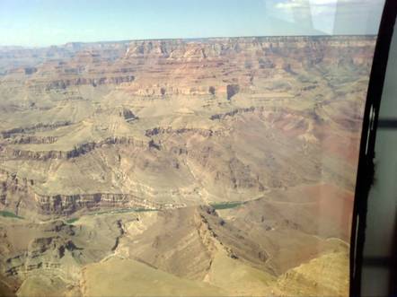 The Grand Canyonfrom the helicopter 