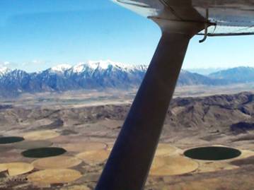 Looking east towards the Rockies east of Salt Lake 