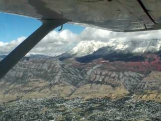 Nearing Salt Lake on our return 