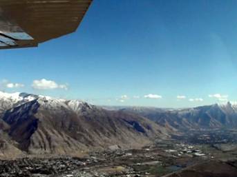 Approaching south of Salt Lake City 